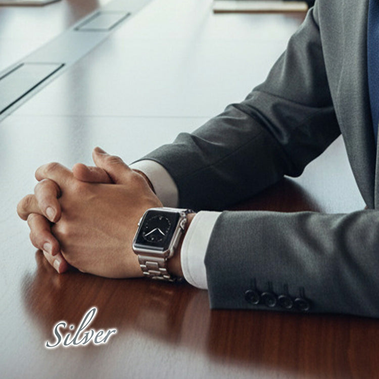 Apple Watch ステンレスバンド|三連珠デザイン 38-44mm対応 - 画像9