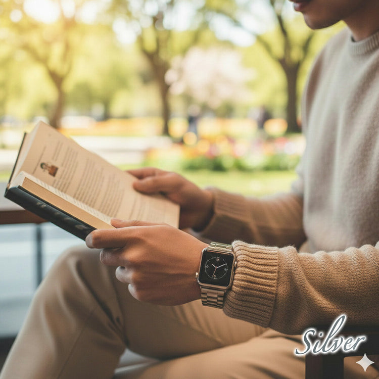 Apple Watch ステンレスバンド|三連珠デザイン 38-44mm対応 - 画像10