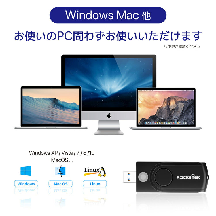 Type-C カードリーダー|iPad対応 SD/MicroSD/SIM コンパの全体像(別アングル)。