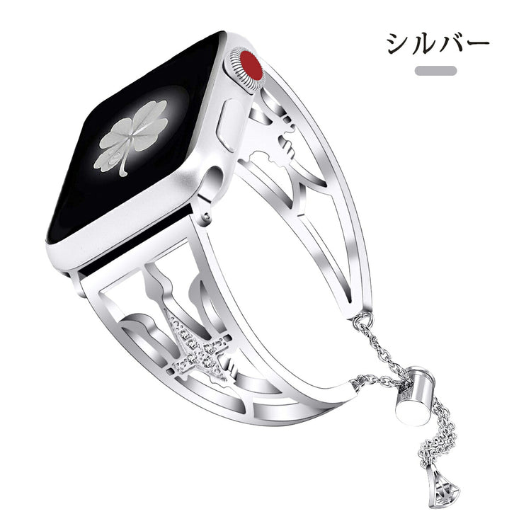 Apple Watch ステンレスチェーンバンド|王冠モチーフ レディース - 画像10