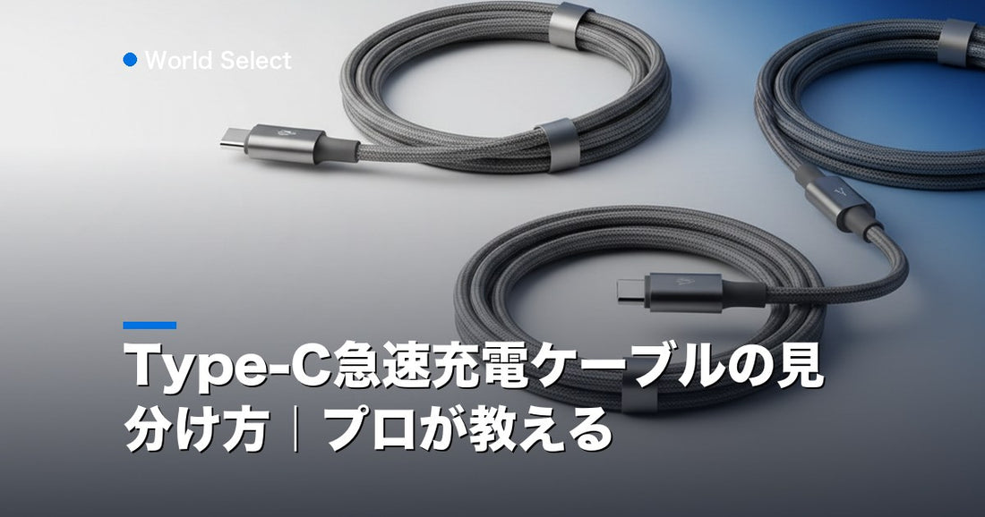 Type-C急速充電ケーブルの見分け方｜プロが教える | World Select [WS_HERO]