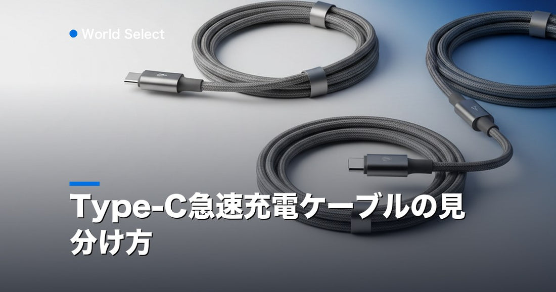 Type-C急速充電ケーブルの見分け方 | World Select [WS_HERO]