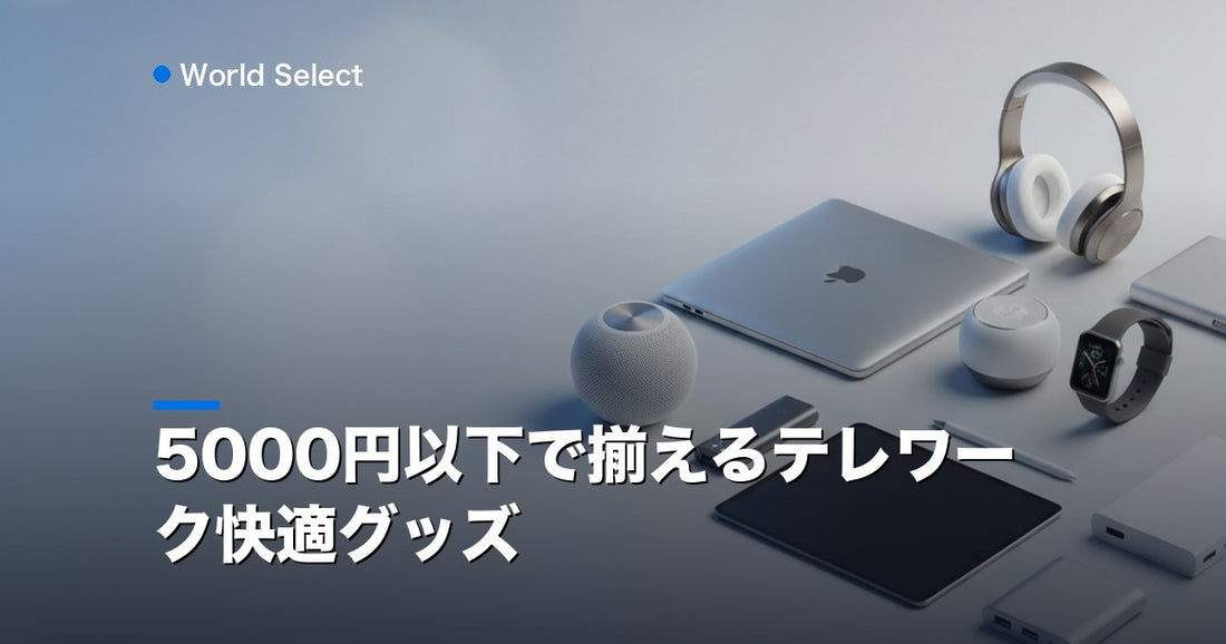 5000円以下で揃えるテレワーク快適グッズ | World Select [WS_HERO]