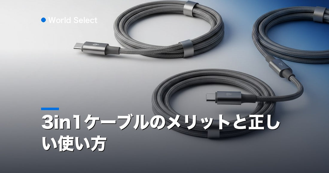 3in1ケーブルのメリットと正しい使い方 | World Select [WS_HERO]