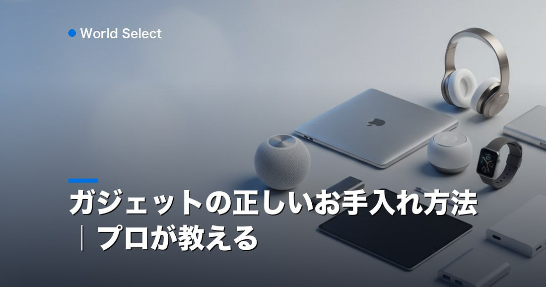 ガジェットの正しいお手入れ方法｜プロが教える | World Select [WS_HERO]
