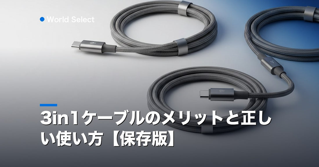 3in1ケーブルのメリットと正しい使い方【保存版】 | World Select [WS_HERO]