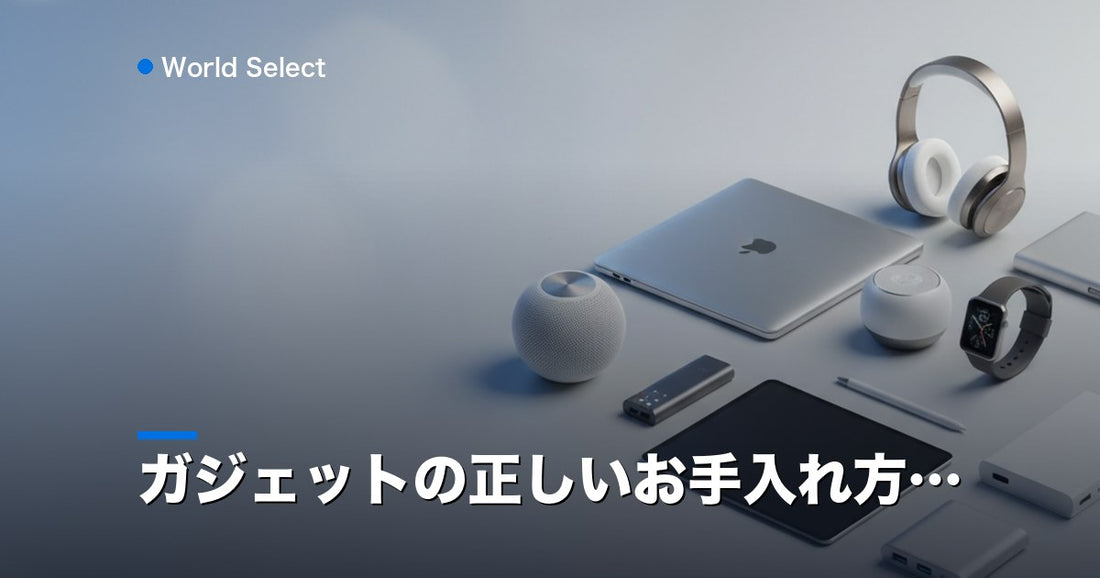 ガジェットの正しいお手入れ方法 | World Select [WS_HERO]
