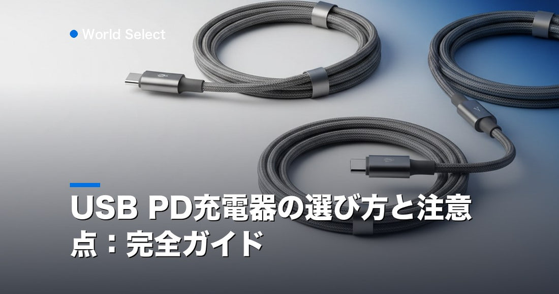 USB PD充電器の選び方と注意点：完全ガイド | World Select [WS_HERO]