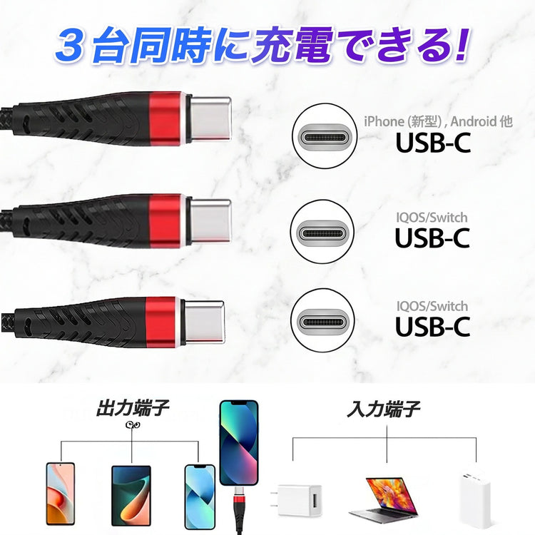 3台同時給電イメージ