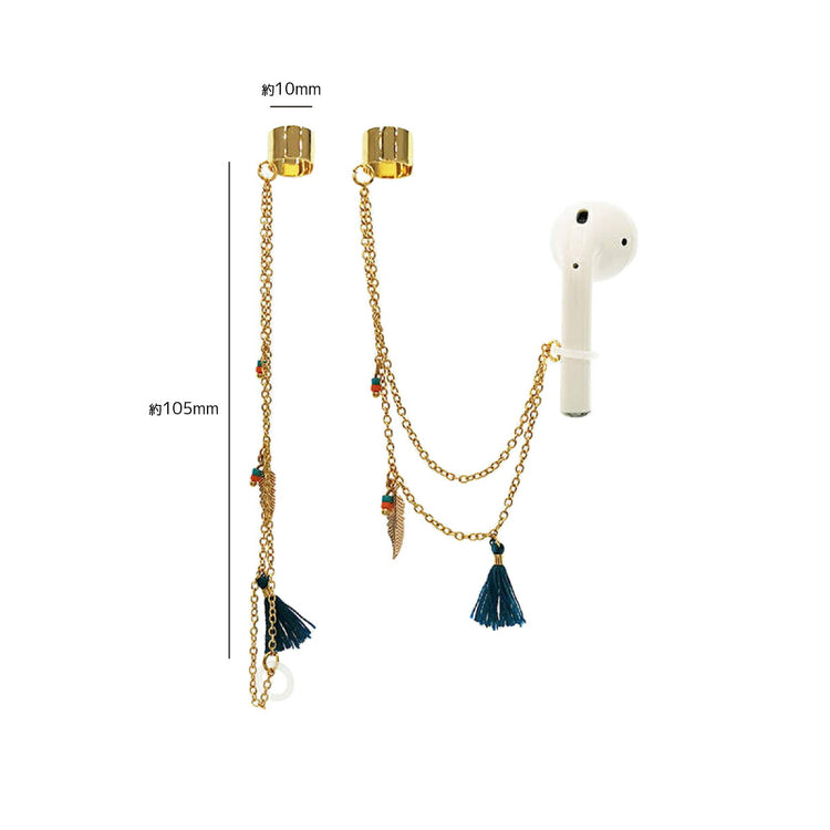 AirPods 4 タッセルアクセサリー｜ワイヤレスイヤホン装飾 おしゃれ - 画像7