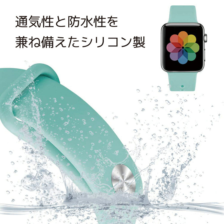 Apple Watch シリコンバンド｜スポーツ 防水 高耐久 45/42/40mm - 画像3