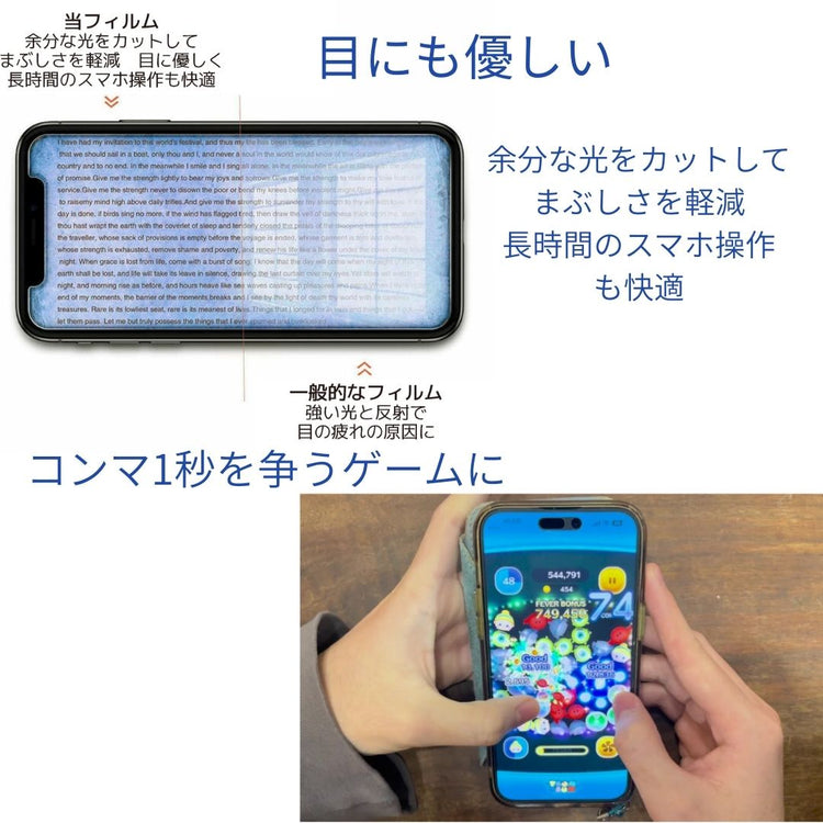 iPhone さらさら アンチグレアフィルム 指紋つかない 100W 2in1 マルチ充電ケーブル セット iPhone 17 16 15 14 13 12 マット 反射防止 指紋防止 同時充電 ゲーミング