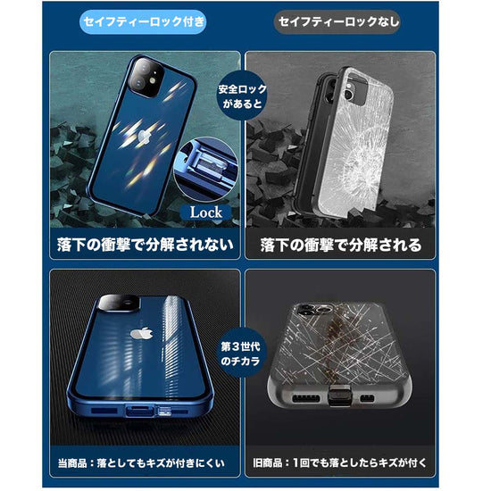iPhone 完全保護ケース｜14Pro/Plus/13Pro ロック式 - 画像4