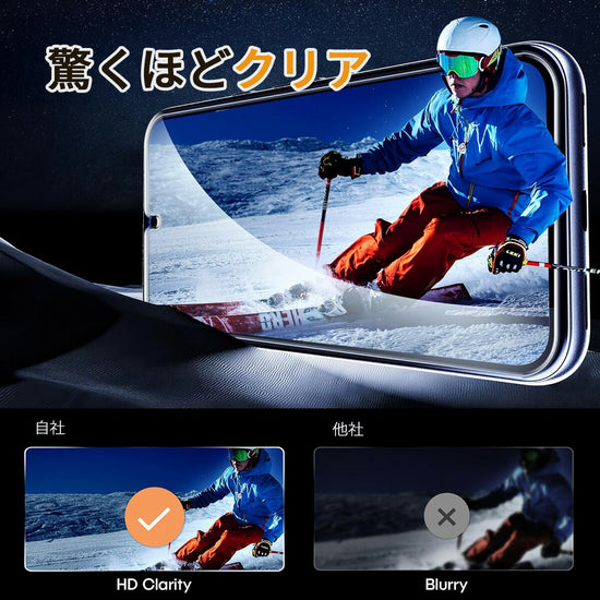 ラウンドエッジ処理 特殊コーティング カメラ干渉レス シリコン吸着 日本製ガラス 素材構成図 自動吸着層 飛散防止層 高透過基材 精密カット 指紋跡軽減 フィルム 自動吸着 仕様設計 品質設計 耐久設計 保護設計 適合設計