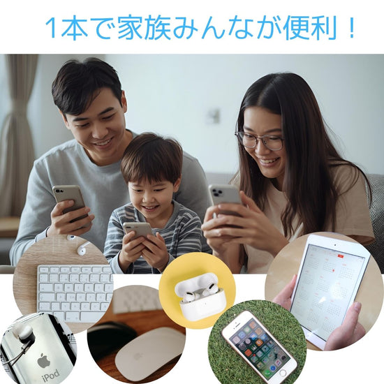 ケーブルの素材と端子部分のクローズアップ（別アングル）。