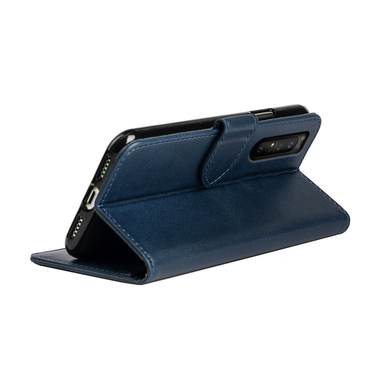 Xperia5IIケース 手帳型 Xperia5II エクスペリア 5II PUレザー 携帯カバー カード収納 スタンド機能 シンプルケース 多機能 ブラック レッド ブラウン ブルー
