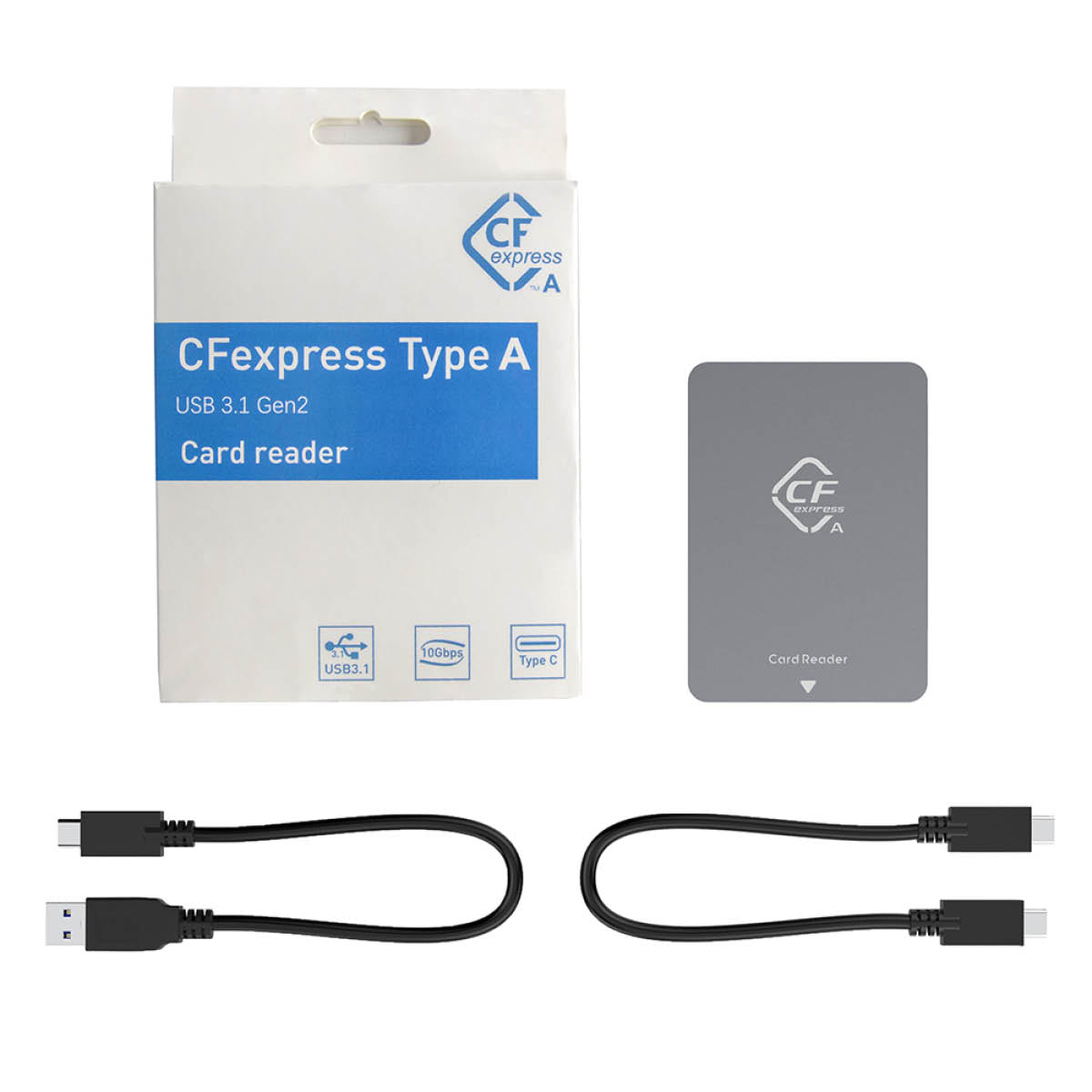 CFexpressカード カードリーダー タイプA α1 α7? α7S? USB3.1Gen2 10Gbps Thunderbolt3 ポータブル アルミニウム メモリ