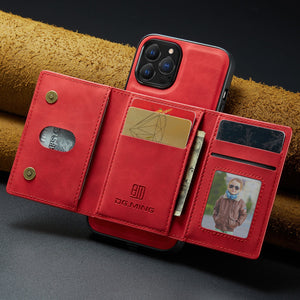 iPhone14 ケース カバー カード収納 財布分離型 カバー マグネット式 携帯 カバー 内蔵マグネット スタンド機能 指紋防止 落下防止 suicaカード ICカード 薄型軽量 取り外し可能 スマートフォン周辺機器 iPhone